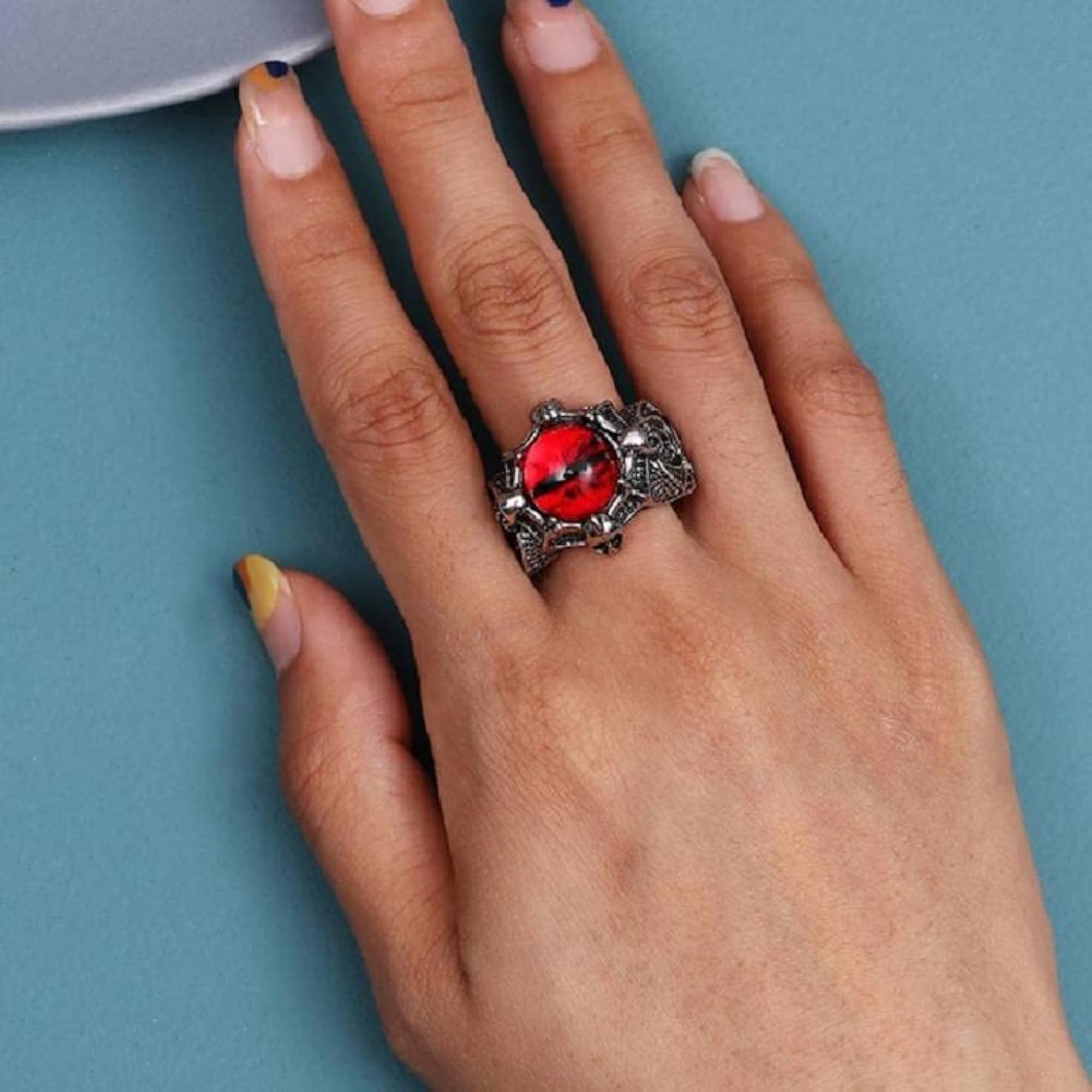 Unisex Stainless Steel Funky Devil Dragon Thumb Ring